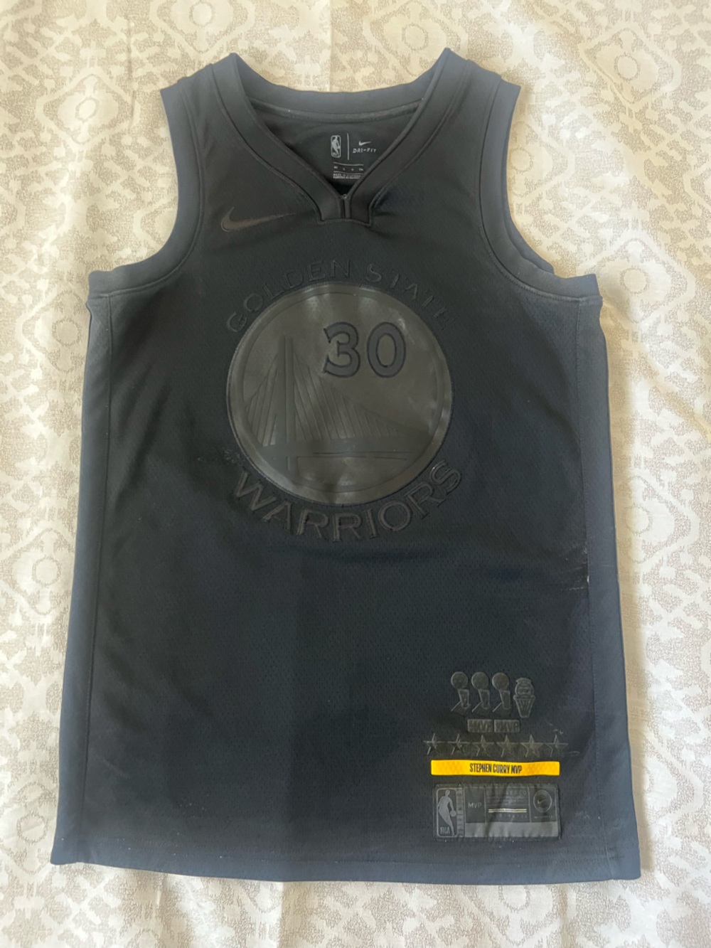Nike Black Stephen Curry MVP Accolades Jersey Panel